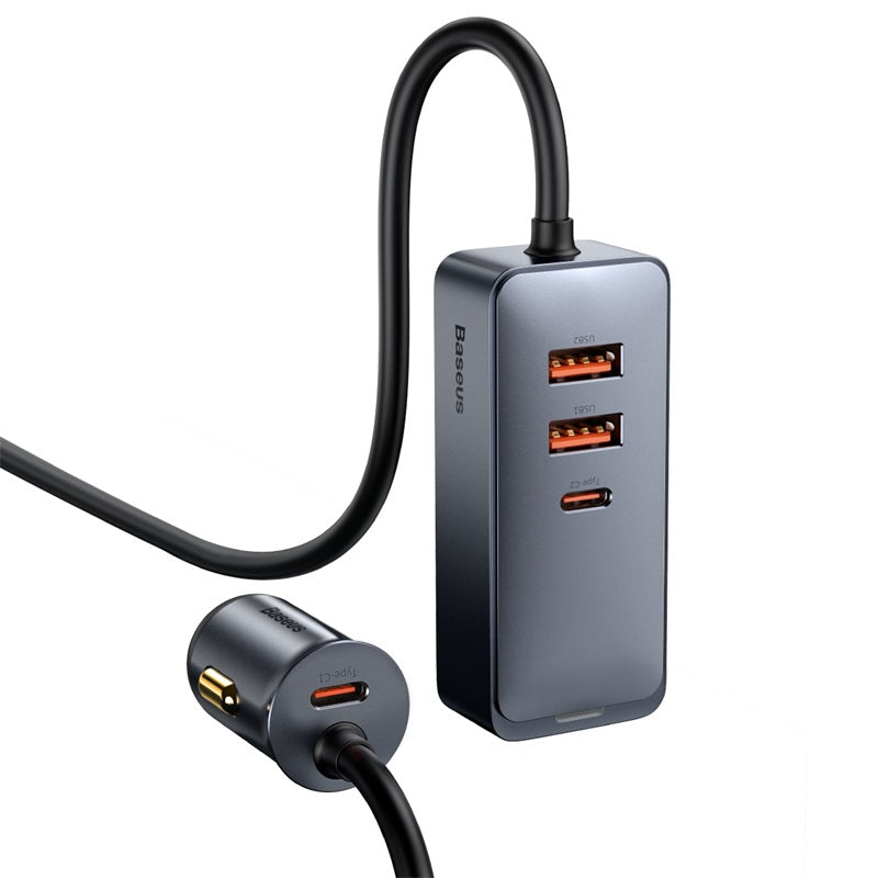 Baseus Share Together Автомобільна зарядка 120W (2×USB-C + 2×USB-A)
